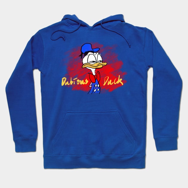 Dubious (Donald) Duck (Red Streaks) Hoodie by CaptainOceanSkydive